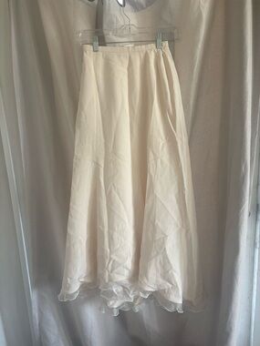 Escada Cream A-Line Full Skirt silk